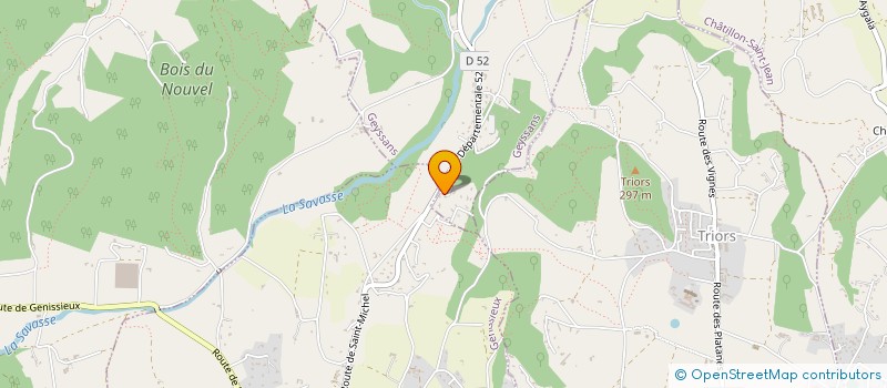 localisation de l'entreprise MONSIEUR JEAN PEYSSON  GEYSSANS