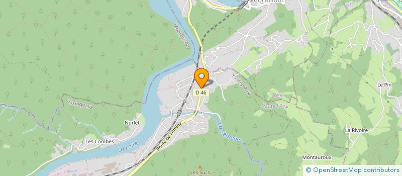 localisation de l'entreprise MONSIEUR JEAN PEYVEL  AUREC-SUR-LOIRE