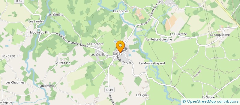 localisation de l'entreprise MONSIEUR JEAN PEZANT  DUN-LE-PALESTEL