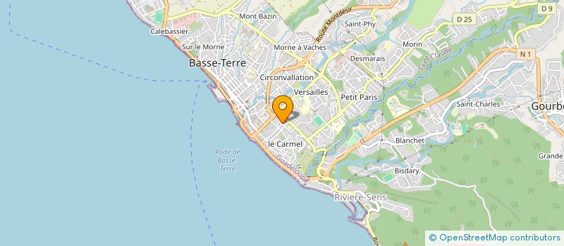 localisation de l'entreprise MONSIEUR JEAN PEZERON à BASSE-TERRE