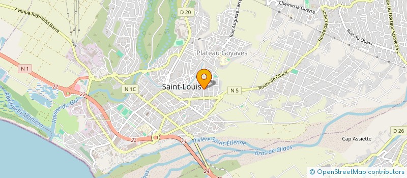localisation de l'entreprise MONSIEUR JEAN PHILEAS à SAINT-LOUIS