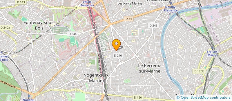localisation de l'entreprise MONSIEUR JEAN-PHILIP PIQUEMAL  LE PERREUX SUR MARNE
