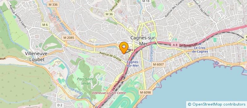 localisation de l'entreprise MONSIEUR JEAN PHILIPPARIE à CAGNES-SUR-MER