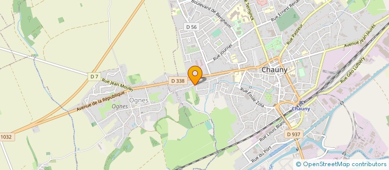 localisation de l'entreprise MONSIEUR JEAN PHILIPPE ACQUAIRE à CHAUNY