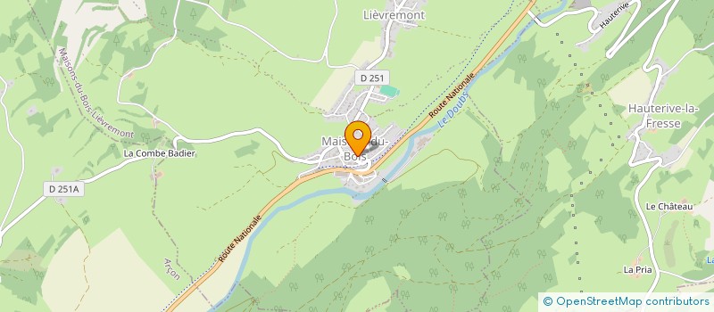 localisation de l'entreprise MONSIEUR JEAN-PHILIPPE AMORY  MAISONS-DU-BOIS-LIEVREMONT