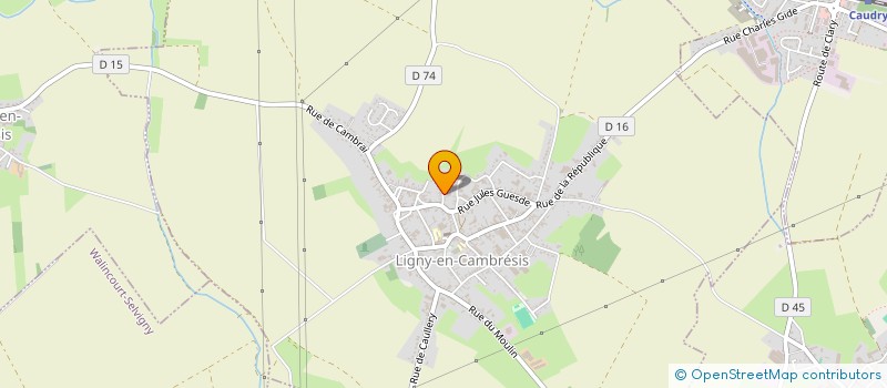 localisation de l'entreprise MONSIEUR JEAN-PHILIPPE AUDIN  LIGNY-EN-CAMBRESIS