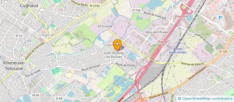 localisation de l'entreprise MONSIEUR JEAN-PHILIPPE BATIGNES  VILLENEUVE TOLOSANE