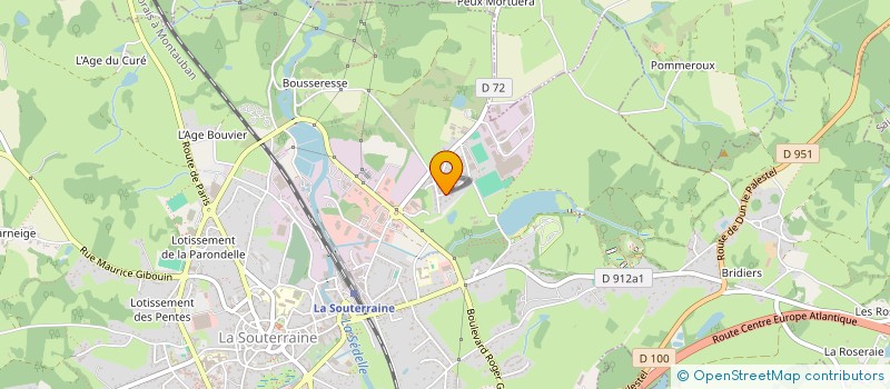 localisation de l'entreprise MONSIEUR JEAN-PHILIPPE BEGUIN  LA SOUTERRAINE