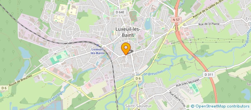 localisation de l'entreprise MONSIEUR JEAN PHILIPPE BINDA  LUXEUIL-LES-BAINS