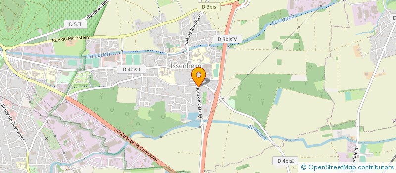 localisation de l'entreprise MONSIEUR JEAN-PHILIPPE BODEIN  ISSENHEIM