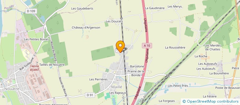 localisation de l'entreprise MONSIEUR JEAN-PHILIPPE BOURGNEUF  MAILLE