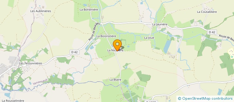 localisation de l'entreprise MONSIEUR JEAN-PHILIPPE BOURMAUD  VENANSAULT