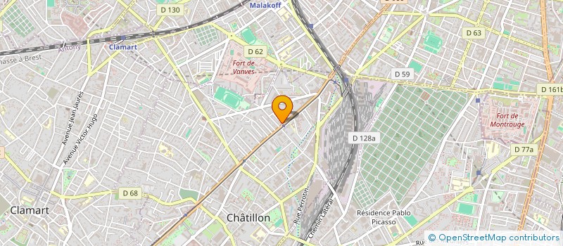 localisation de l'entreprise MONSIEUR JEAN PHILIPPE BOUSQUET à CHATILLON