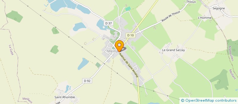 localisation de l'entreprise MONSIEUR JEAN-PHILIPPE BRINGAULT  MEILLANT