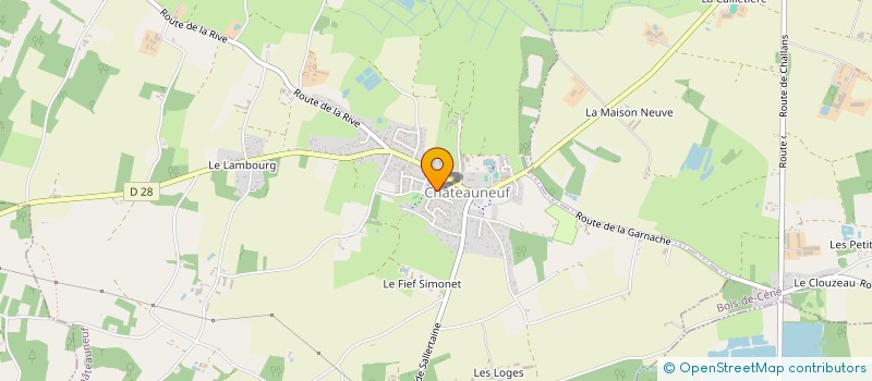 localisation de l'entreprise MONSIEUR JEAN-PHILIPPE BRONDEAU  CHATEAUNEUF