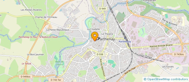 localisation de l'entreprise MONSIEUR JEAN PHILIPPE BROSSARD  PARTHENAY