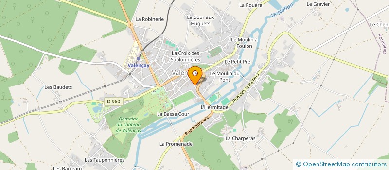 localisation de l'entreprise MONSIEUR JEAN-PHILIPPE CADOUX à VALENCAY