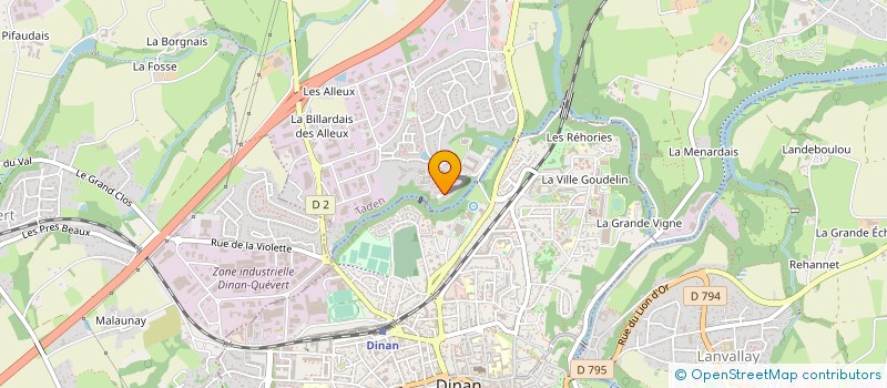 localisation de l'entreprise MONSIEUR JEAN PHILIPPE CALVEZ  TADEN