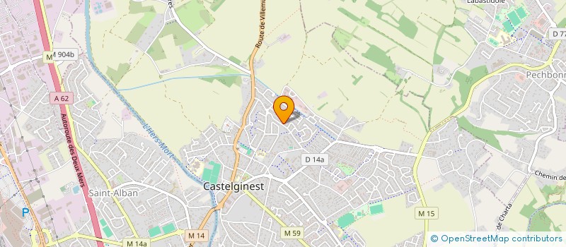localisation de l'entreprise MONSIEUR JEAN-PHILIPPE CASCELLI  CASTELGINEST