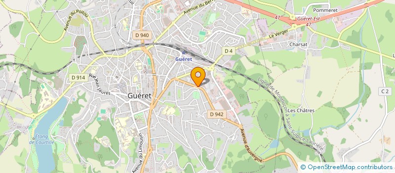 localisation de l'entreprise MONSIEUR JEAN PHILIPPE CHABRIER à GUERET
