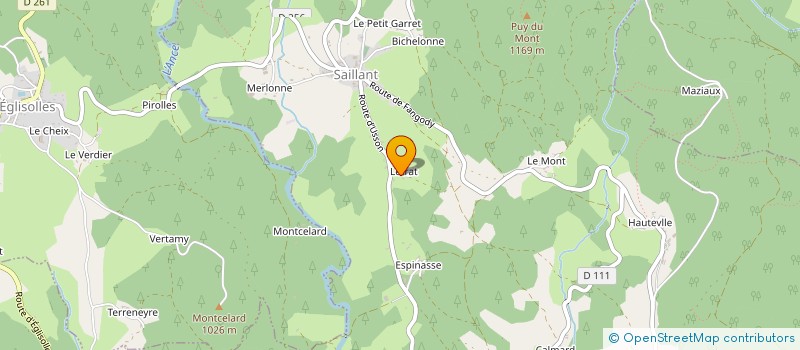 localisation de l'entreprise MONSIEUR JEAN PHILIPPE CHANUT  SAILLANT