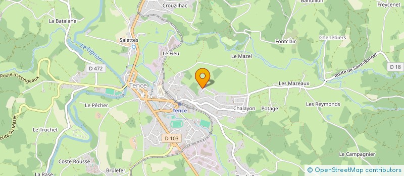 localisation de l'entreprise MONSIEUR JEAN-PHILIPPE CHAZOT  TENCE