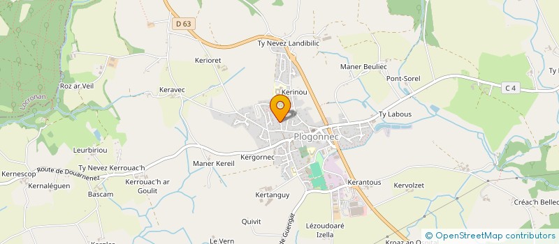 localisation de l'entreprise MONSIEUR JEAN-PHILIPPE CHRISTIN  PLOGONNEC