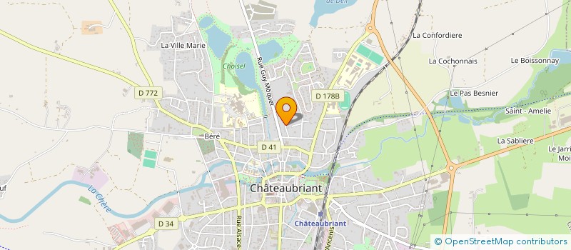 localisation de l'entreprise MONSIEUR JEAN-PHILIPPE CLAVIER  CHATEAUBRIANT