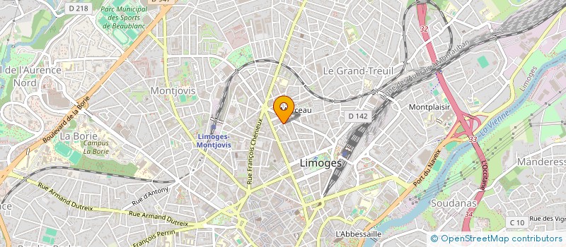localisation de l'entreprise MONSIEUR JEAN-PHILIPPE COISNE à LIMOGES