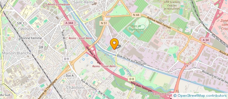 localisation de l'entreprise MONSIEUR JEAN-PHILIPPE COMPAGNE  REIMS