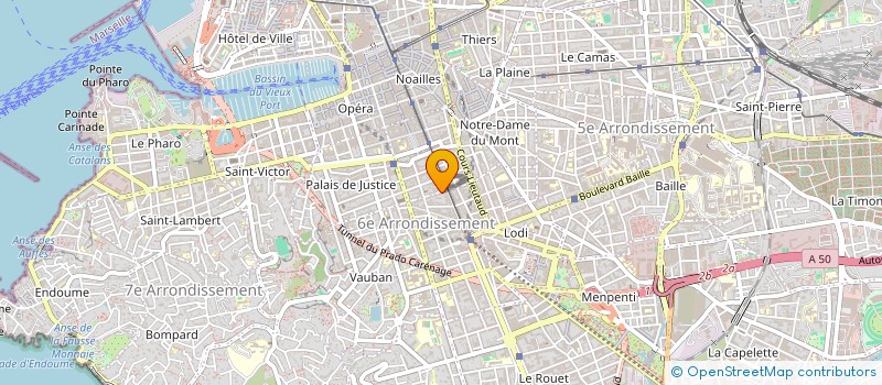 localisation de l'entreprise MONSIEUR JEAN-PHILIPPE COT  MARSEILLE