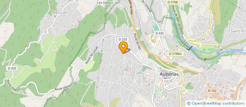 localisation de l'entreprise MONSIEUR JEAN PHILIPPE D ABRIGEON à AUBENAS