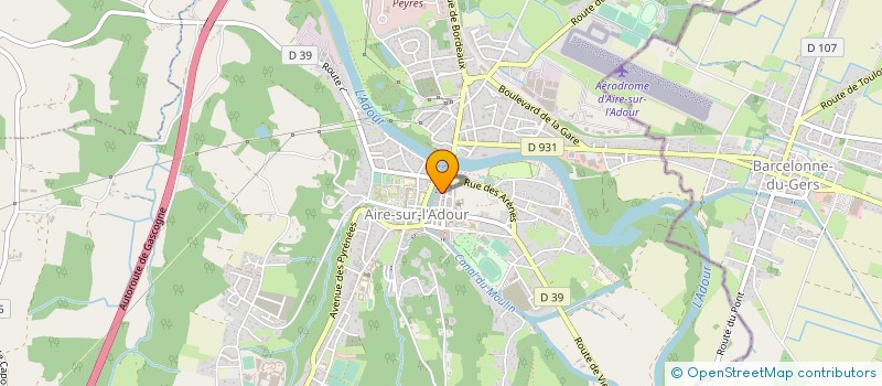 localisation de l'entreprise MONSIEUR JEAN-PHILIPPE DARRIEUMERLOU  AIRE-SUR-L'ADOUR