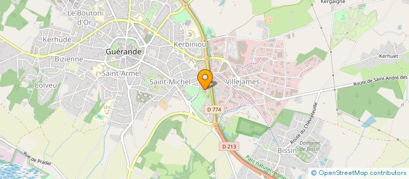 localisation de l'entreprise MONSIEUR JEAN PHILIPPE DAURAU  GUERANDE