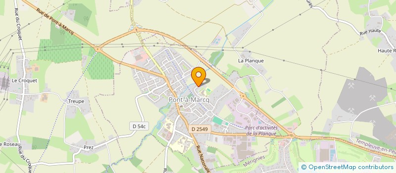 localisation de l'entreprise MONSIEUR JEAN PHILIPPE DEFFRENNES  PONT-A-MARCQ