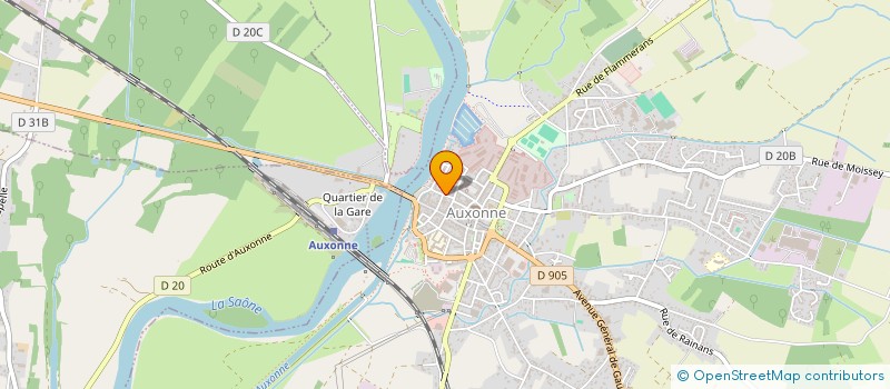 localisation de l'entreprise MONSIEUR JEAN PHILIPPE DELEGLISE  AUXONNE