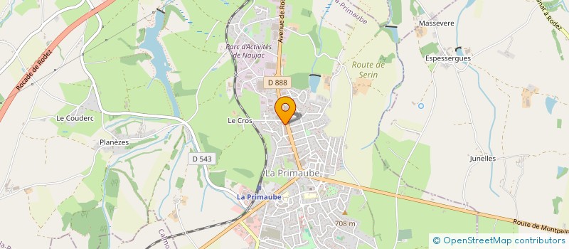 localisation de l'entreprise MONSIEUR JEAN-PHILIPPE DESVAUX  LUC-LA-PRIMAUBE