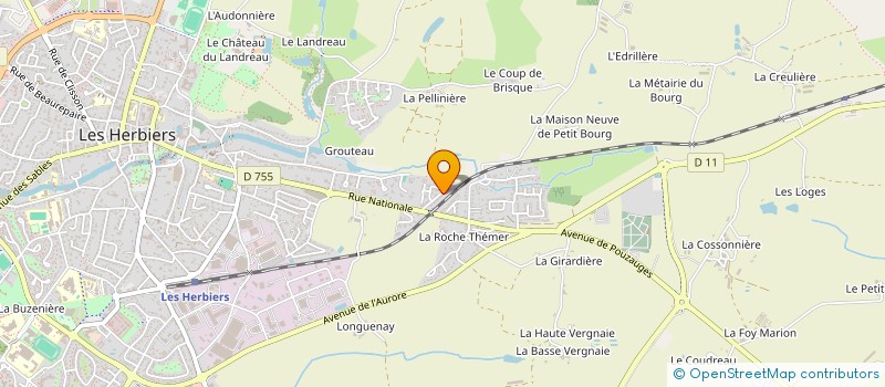 localisation de l'entreprise MONSIEUR JEAN PHILIPPE DUBOIS à LES HERBIERS