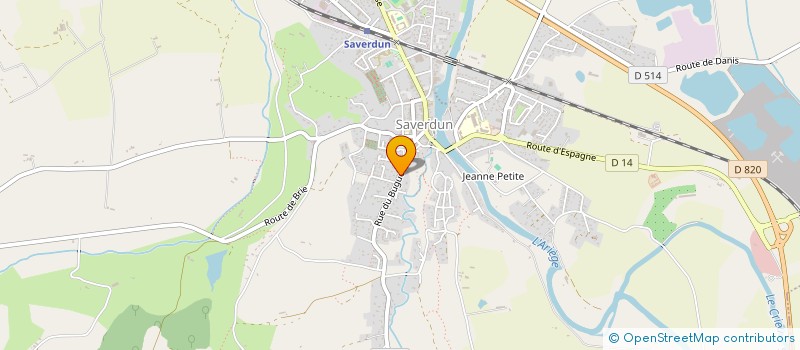 localisation de l'entreprise MONSIEUR JEAN-PHILIPPE DUPRE à SAVERDUN