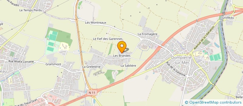 localisation de l'entreprise MONSIEUR JEAN-PHILIPPE FLICK  DOMPIERRE-SUR-MER