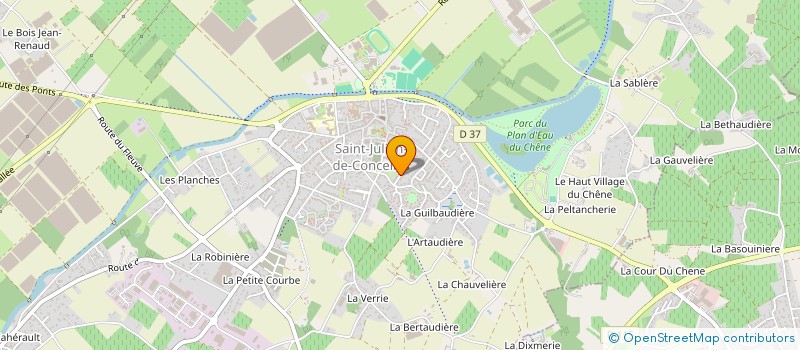 localisation de l'entreprise MONSIEUR JEAN PHILIPPE FOUCHER à SAINT-JULIEN-DE-CONCELLES