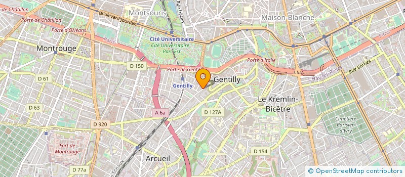localisation de l'entreprise MONSIEUR JEAN PHILIPPE FRENKEL à GENTILLY