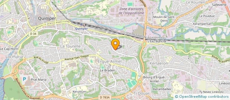 localisation de l'entreprise MONSIEUR JEAN-PHILIPPE FRIEDT à QUIMPER