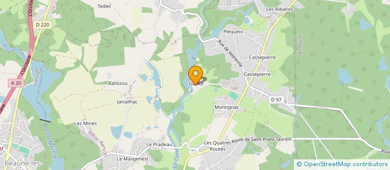 localisation de l'entreprise MONSIEUR JEAN-PHILIPPE GAMAND  RILHAC-RANCON