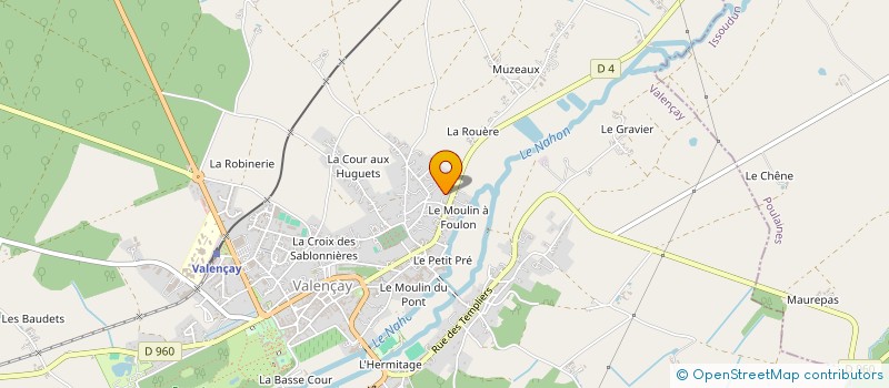 localisation de l'entreprise MONSIEUR JEAN-PHILIPPE GAMIN à VALENCAY