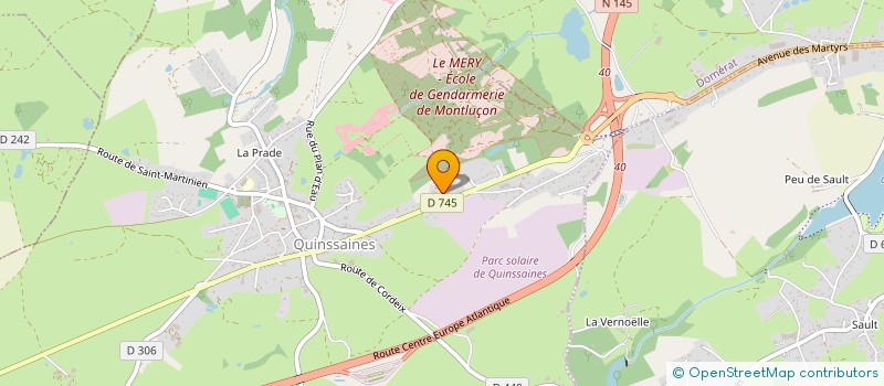 localisation de l'entreprise MONSIEUR JEAN-PHILIPPE GANDOLFI  QUINSSAINES