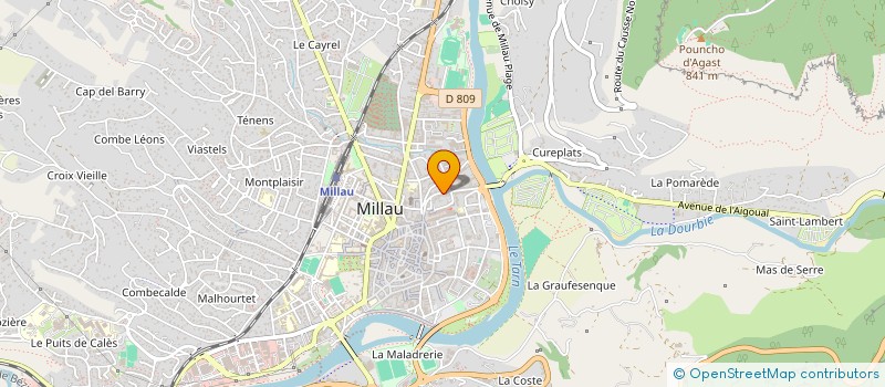 localisation de l'entreprise MONSIEUR JEAN PHILIPPE GAUTIER  MILLAU