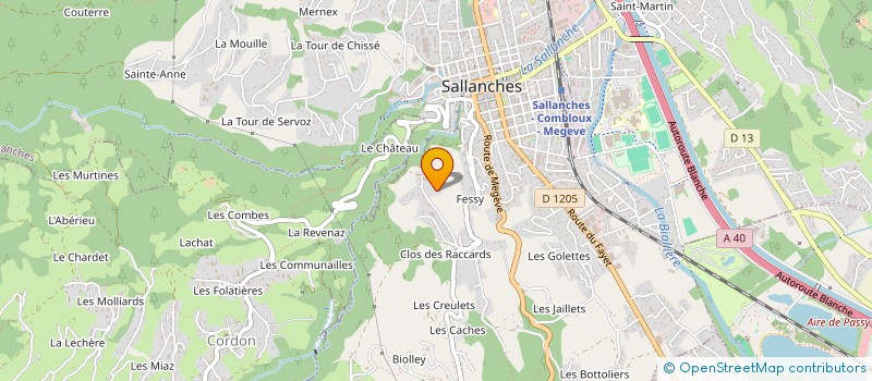 localisation de l'entreprise MONSIEUR JEAN PHILIPPE GAY  SALLANCHES