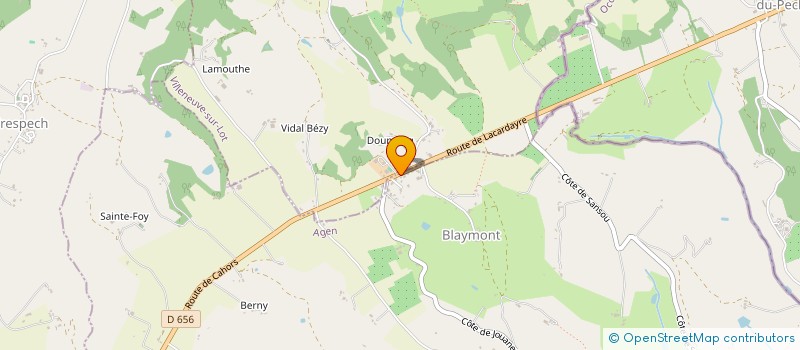 localisation de l'entreprise MONSIEUR JEAN-PHILIPPE GENCE  BLAYMONT