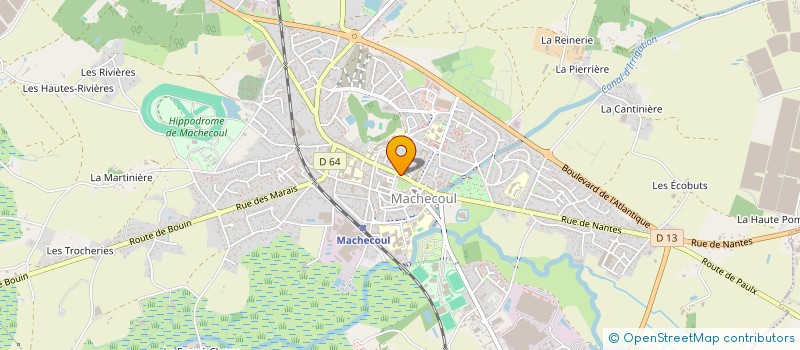 localisation de l'entreprise MONSIEUR JEAN-PHILIPPE GODARD  MACHECOUL-SAINT-MEME